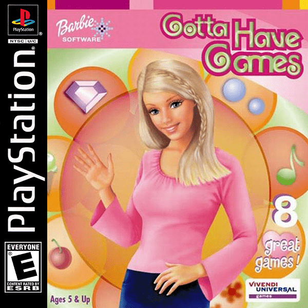 Barbie Gotta Have Games box art for Playstation